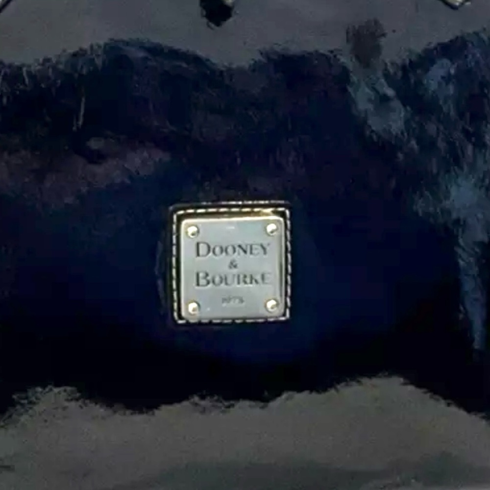 Dooney & Bourke Black Patent Leather Tote Bag - Picture 4 of 9